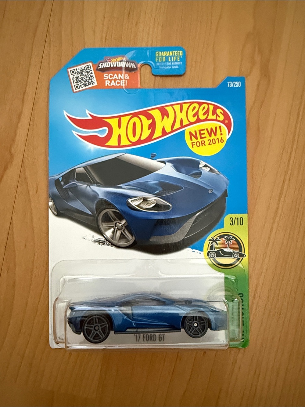 Mattel Hot Wheels Blue '17 Ford GT Die-Cast Toy Car